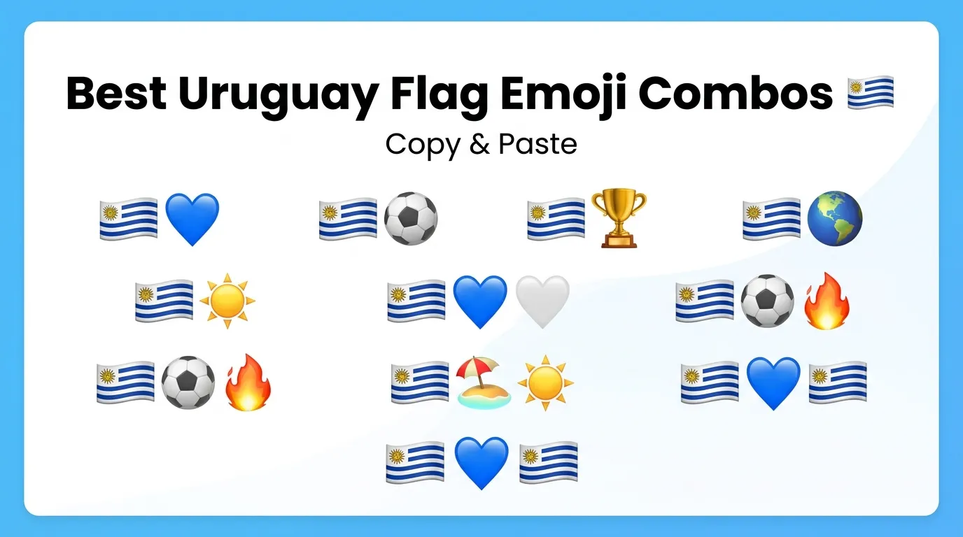 Best uruguay flag emoji combosΒ copy & paste