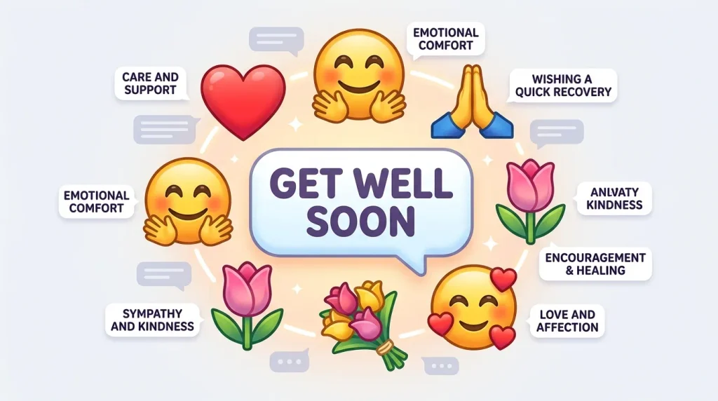 Different Meanings of Get Well Emoji