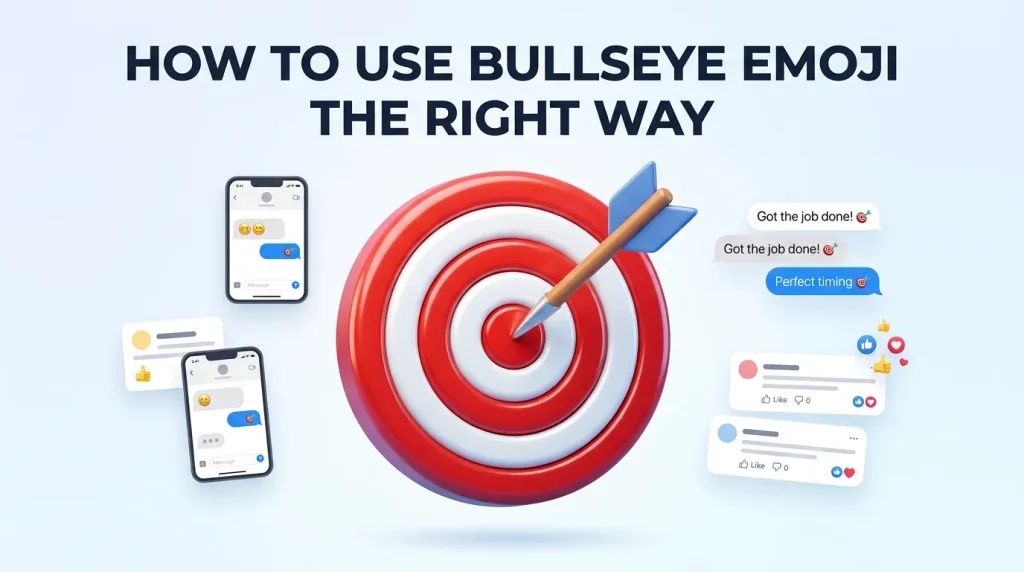 How to use bullseye emoji the right way