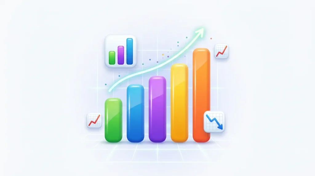 Trending bar chart emoji in 2026