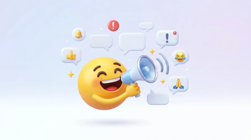 What do announce emoji mean?