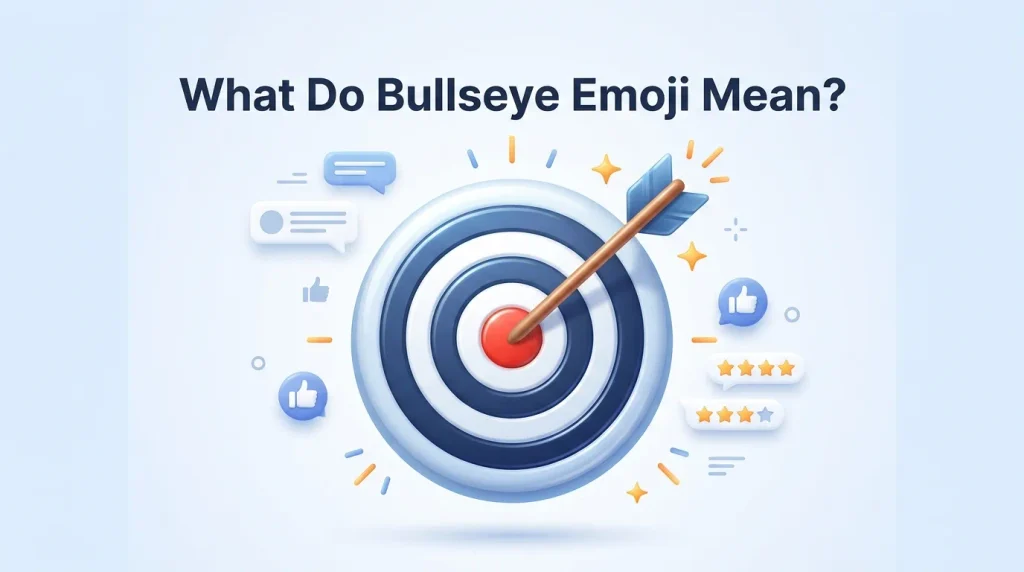 What do bullseye emoji mean?