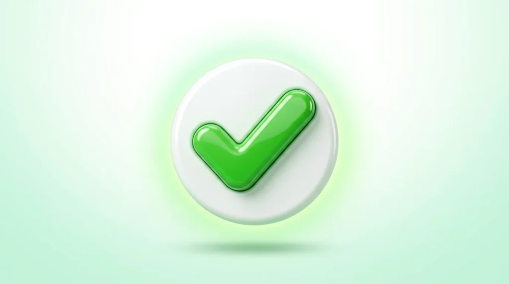 What do green check emoji mean?