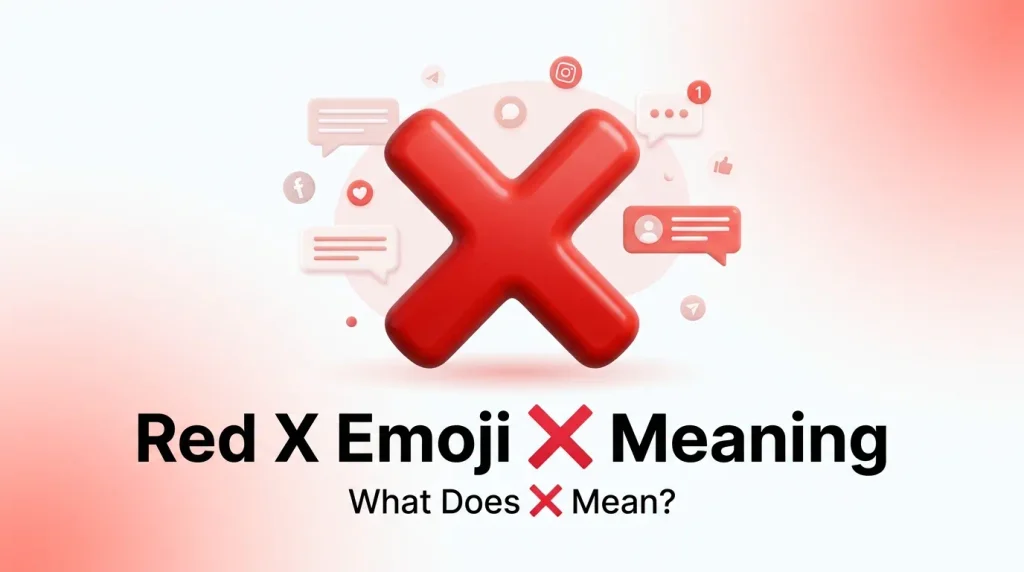What do red x emoji mean?