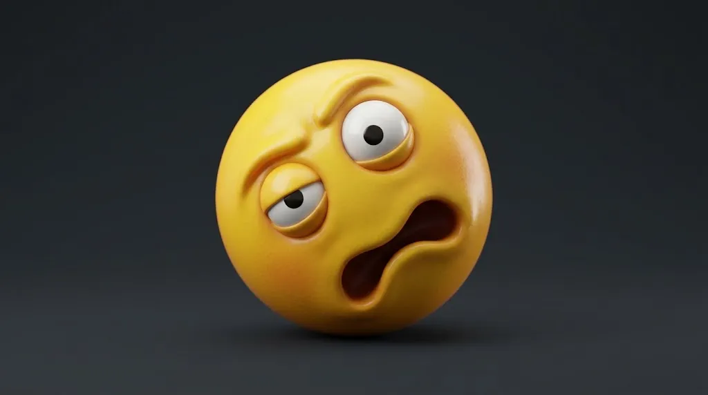 What Does Diagonal Mouth Emoji Mean?