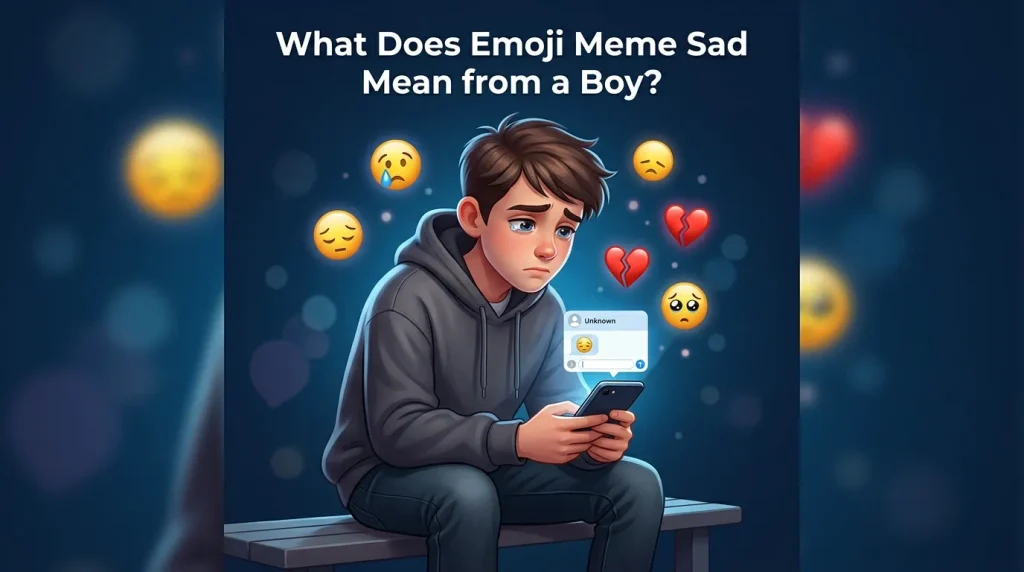What Does Emoji Meme Sad Mean from a Boy?