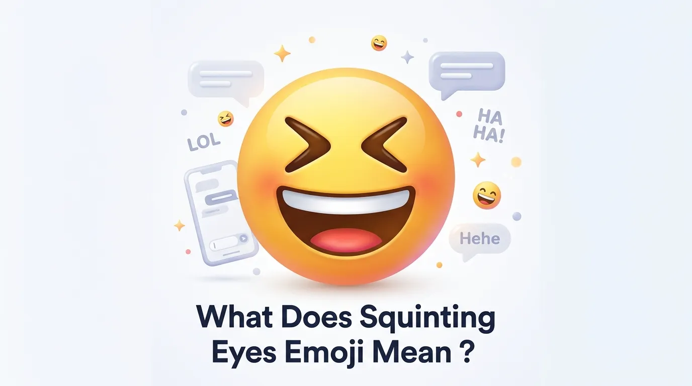 What Does Squinting Eyes Emoji Mean?