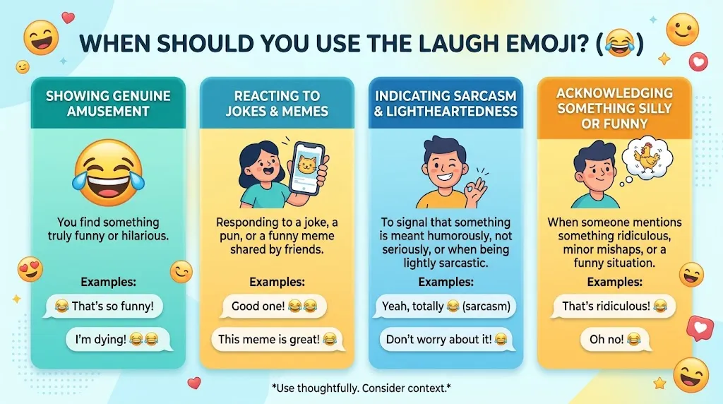When Should You Use Laugh Emoji Meaning?